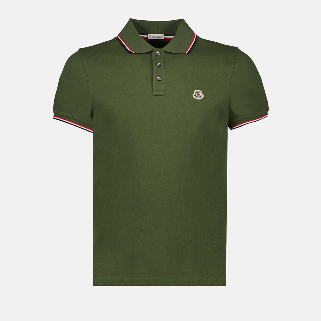 Polos Polo com Logo Moncler Cáqui Homme
