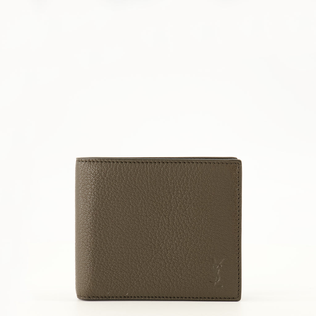 Petite maroquinerie Cartera con solapa marrón Saint Laurent Marron Homme