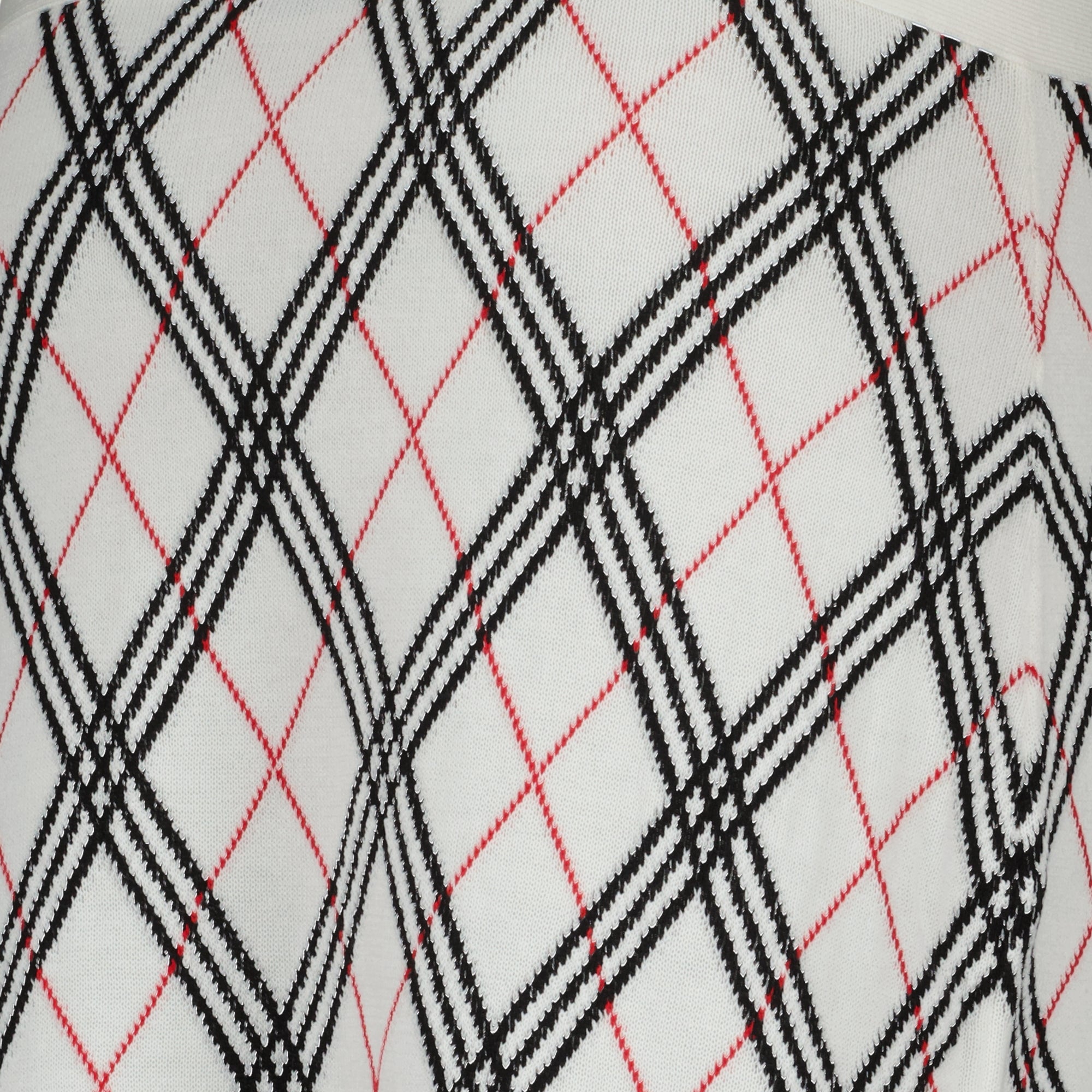 Jupes Midi Check Rock Burberry Blanc Femme