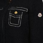 Knitwear Two-tone Cardigan Moncler Dark blue Women