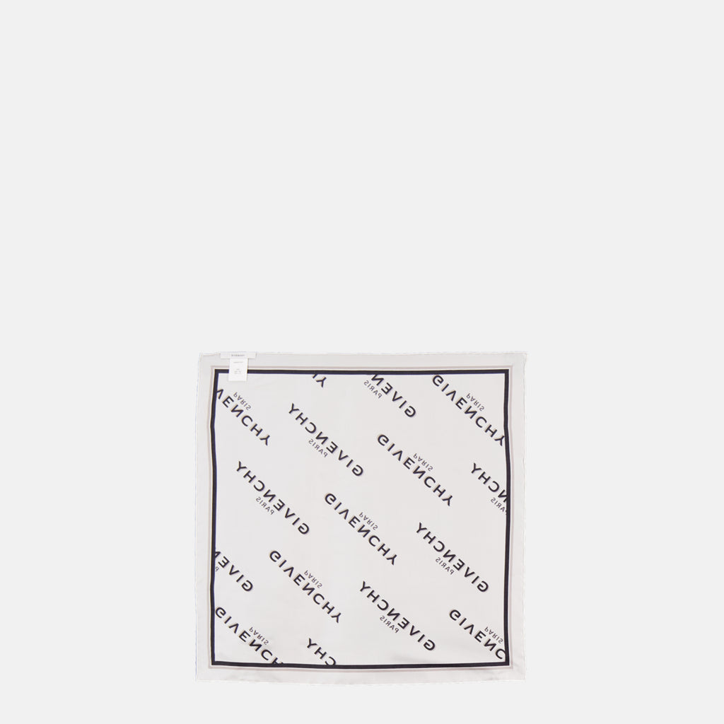 Bild des Givenchy Damen Mini-Seidenschals Shadow in Weiß - Herbst-Winter 2025 - Rückansicht