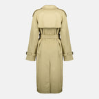 Image de l'article Trench long Castleford beige de la marque Burberry pour Femme - Saison Printemps-Été 2026 - Vue de Dos