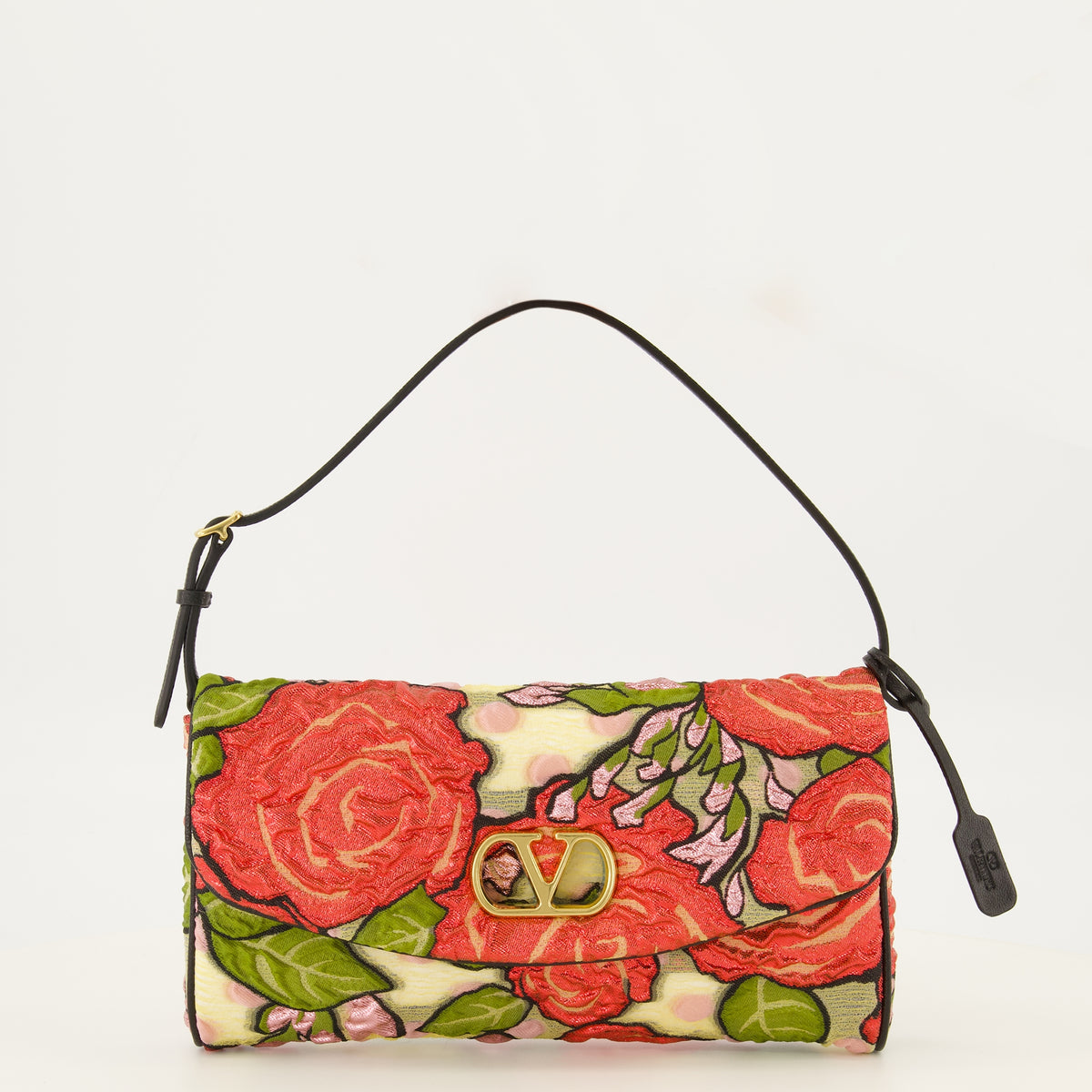 Sacs à main et épaule Borsa Rosa Stampata Small Devain Valentino Garavani Rouge Femme