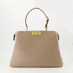 Borse a mano e a spalla Borsa Grande Peekaboo Soft Fendi Beige Femme