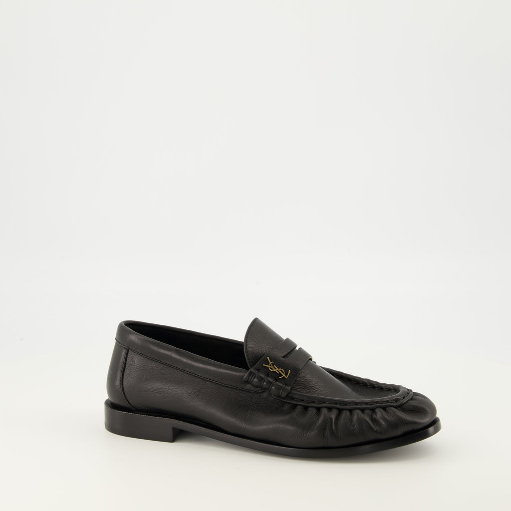 Mocassins 로퍼 섭플 블랙 로퍼 Saint Laurent Noir Femme