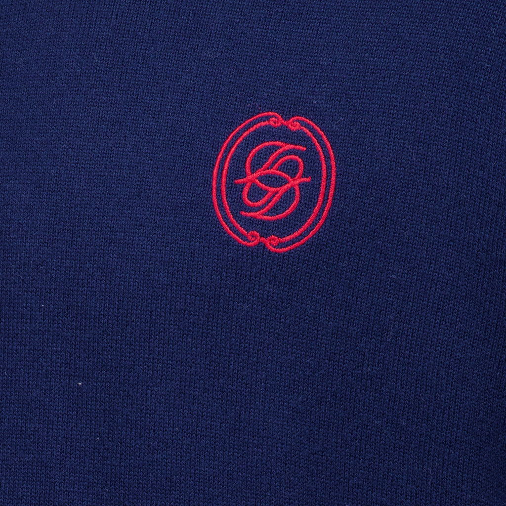 Sweatshirts D Miror Wool Sweater Navy Blue Drole De Monsieur Bleu foncé Homme