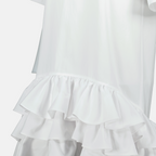 Abiti Abito a Volant Moschino Bianco Femme