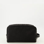 Pochettes Trousse de toilette medium FF en nylon noir Fendi Noir Homme