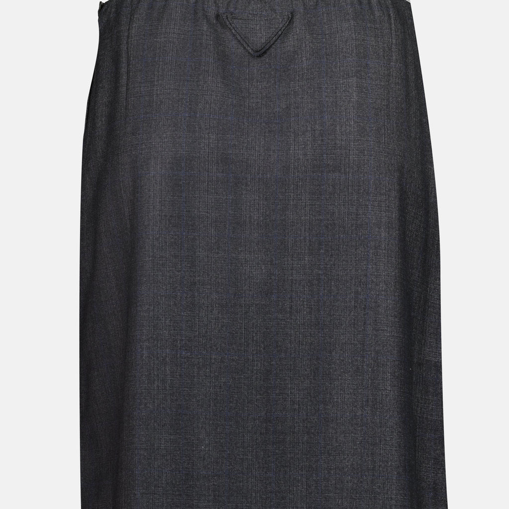 Jupes Jupe en laine Prada Gris Femme
