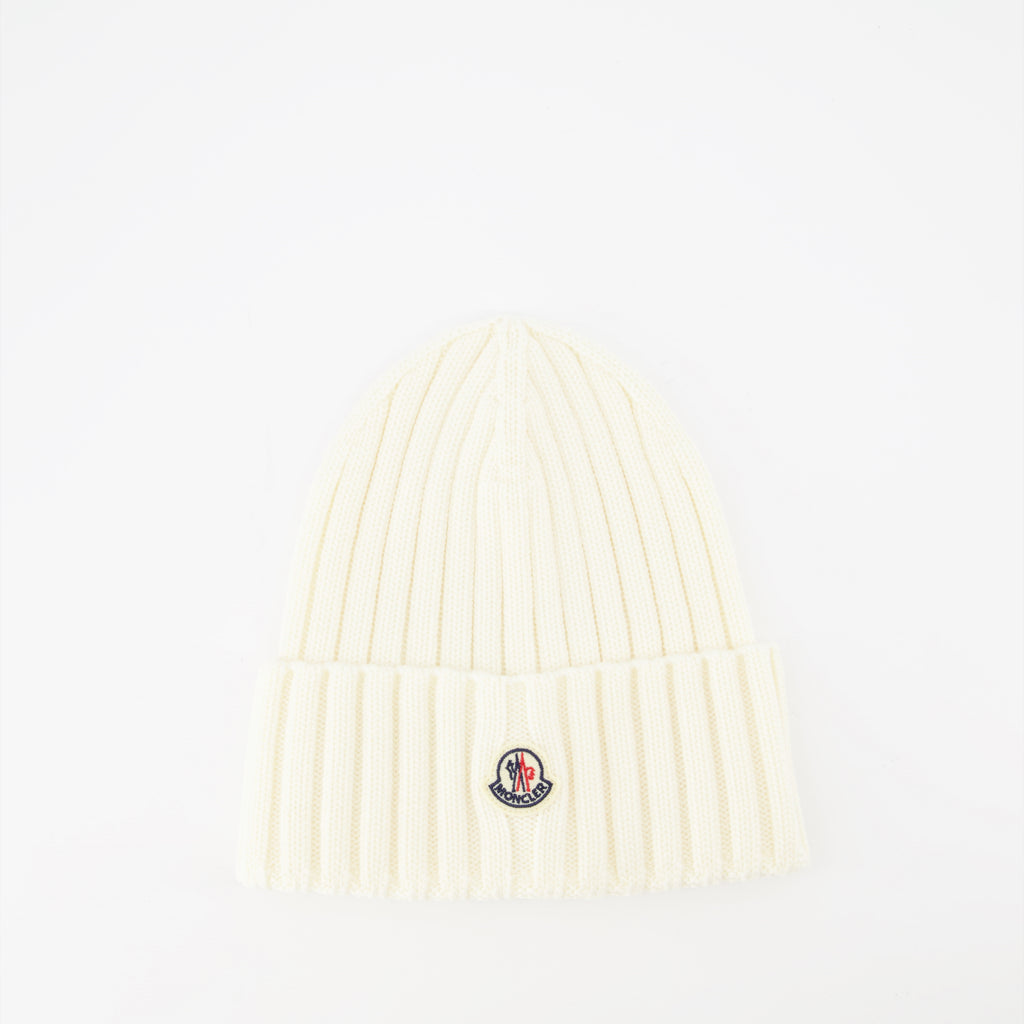 Gorras, sombreros y gorros Gorro con Logo Moncler Blanco Femme