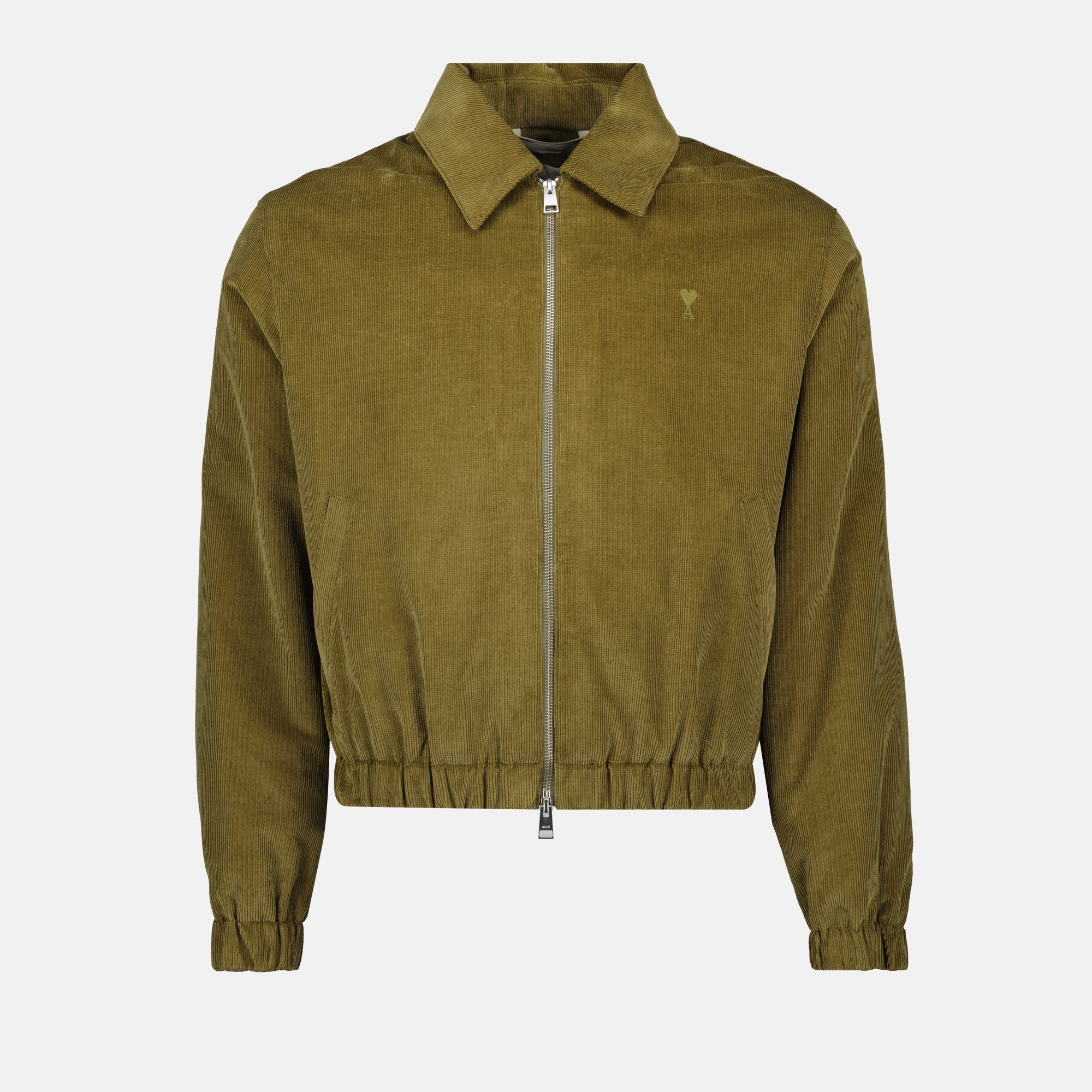 Imagen de la chaqueta con cremallera Ami de coeur de la marca Ami PARIS para Hombre - Temporada Otoño-Invierno 2025 - Vista Frontal