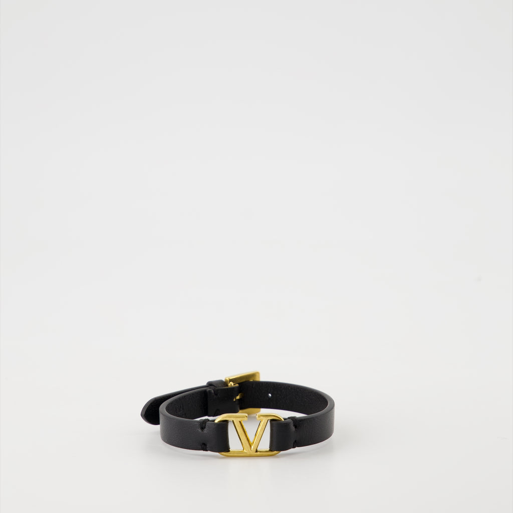 Joias Bracelet VLogo Signature Valentino Garavani Preto Homme