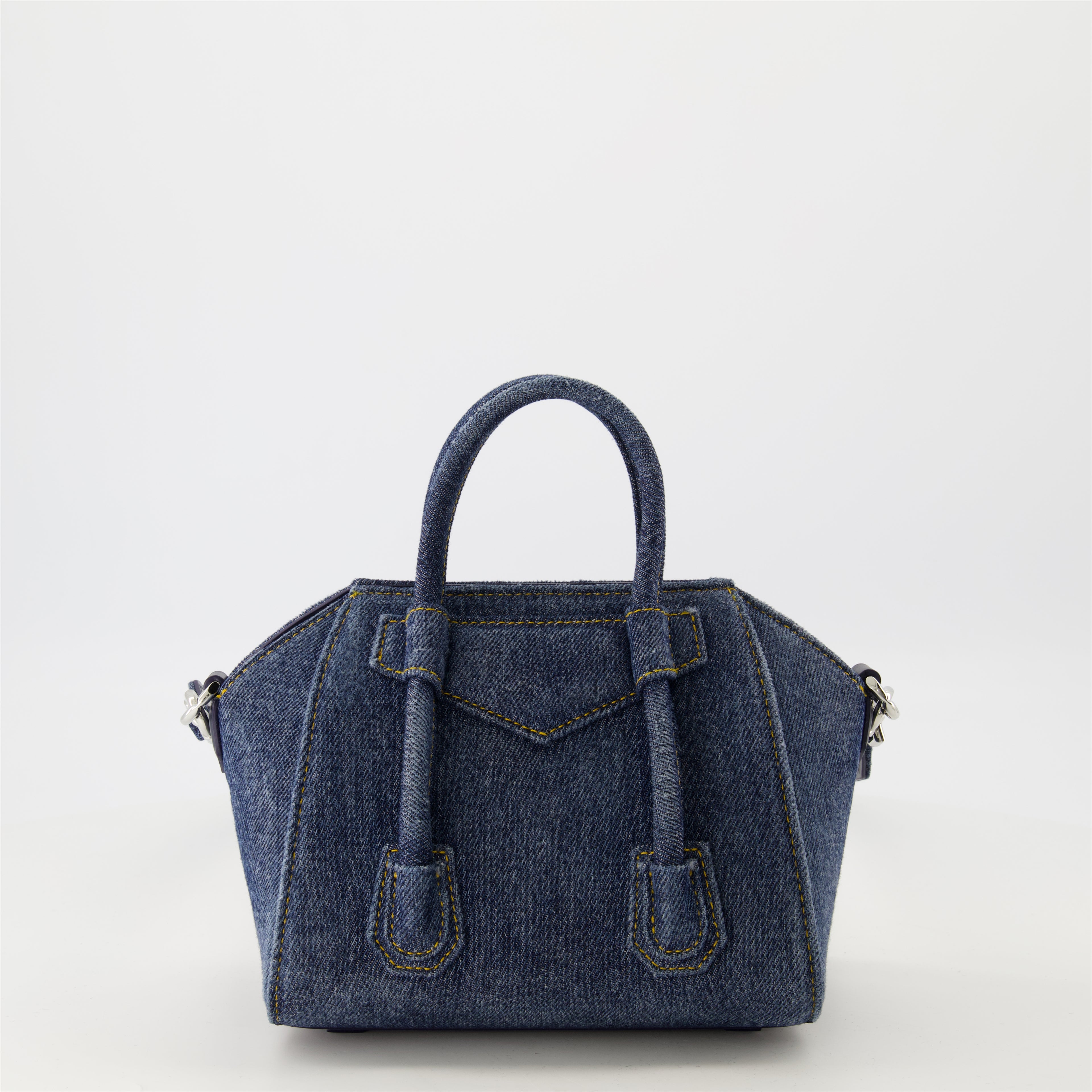 Sacs à main et épaule Sac Antigona Toy en denim Givenchy Bleu Femme