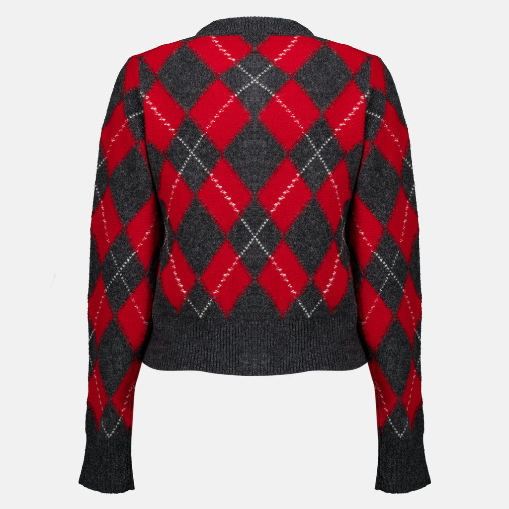 Maille Roter Wollcardigan Ami PARIS Rouge Femme