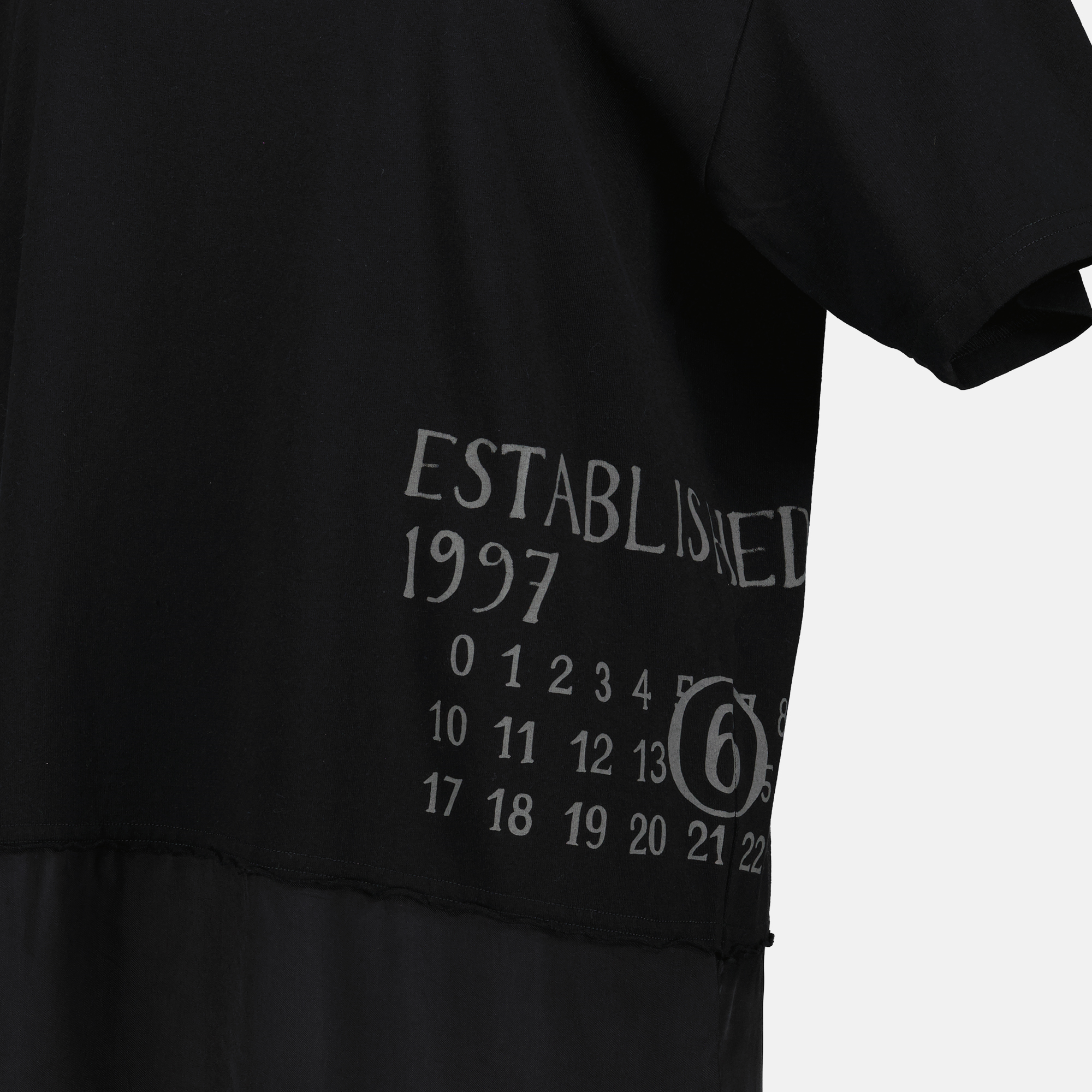 Abiti Abito T-Shirt Stampato Mm6 Nero Femme