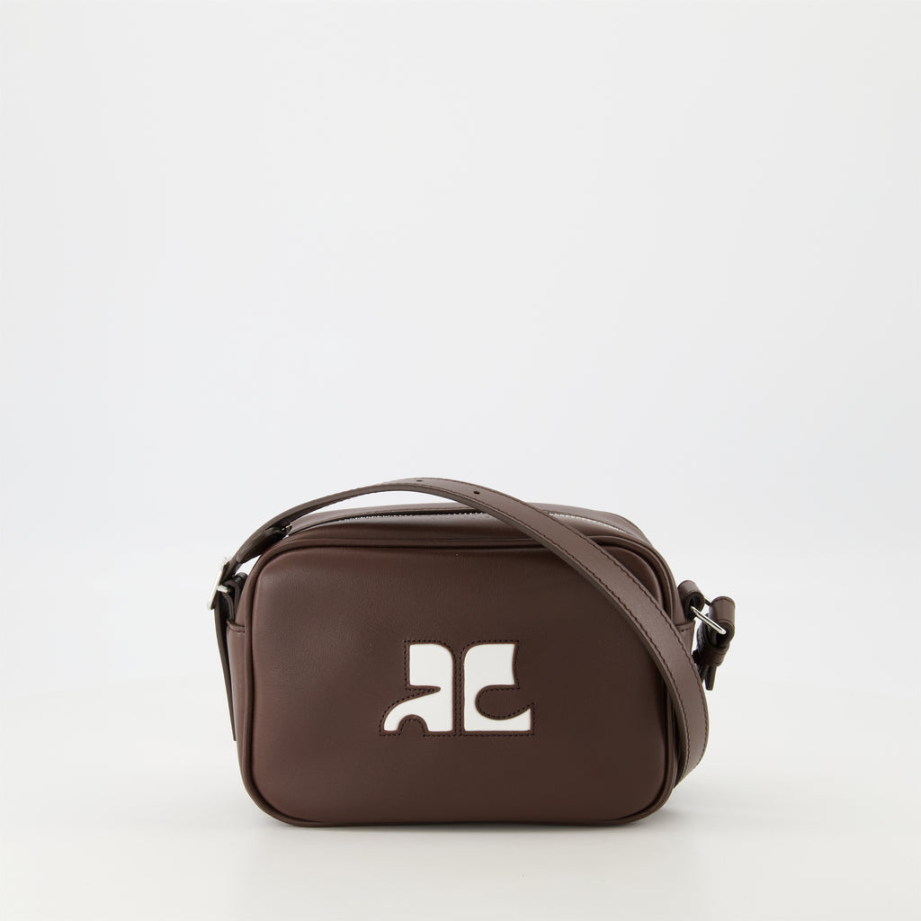 Crossbody bags Sac camera Réédition Courrèges Brown Unisex