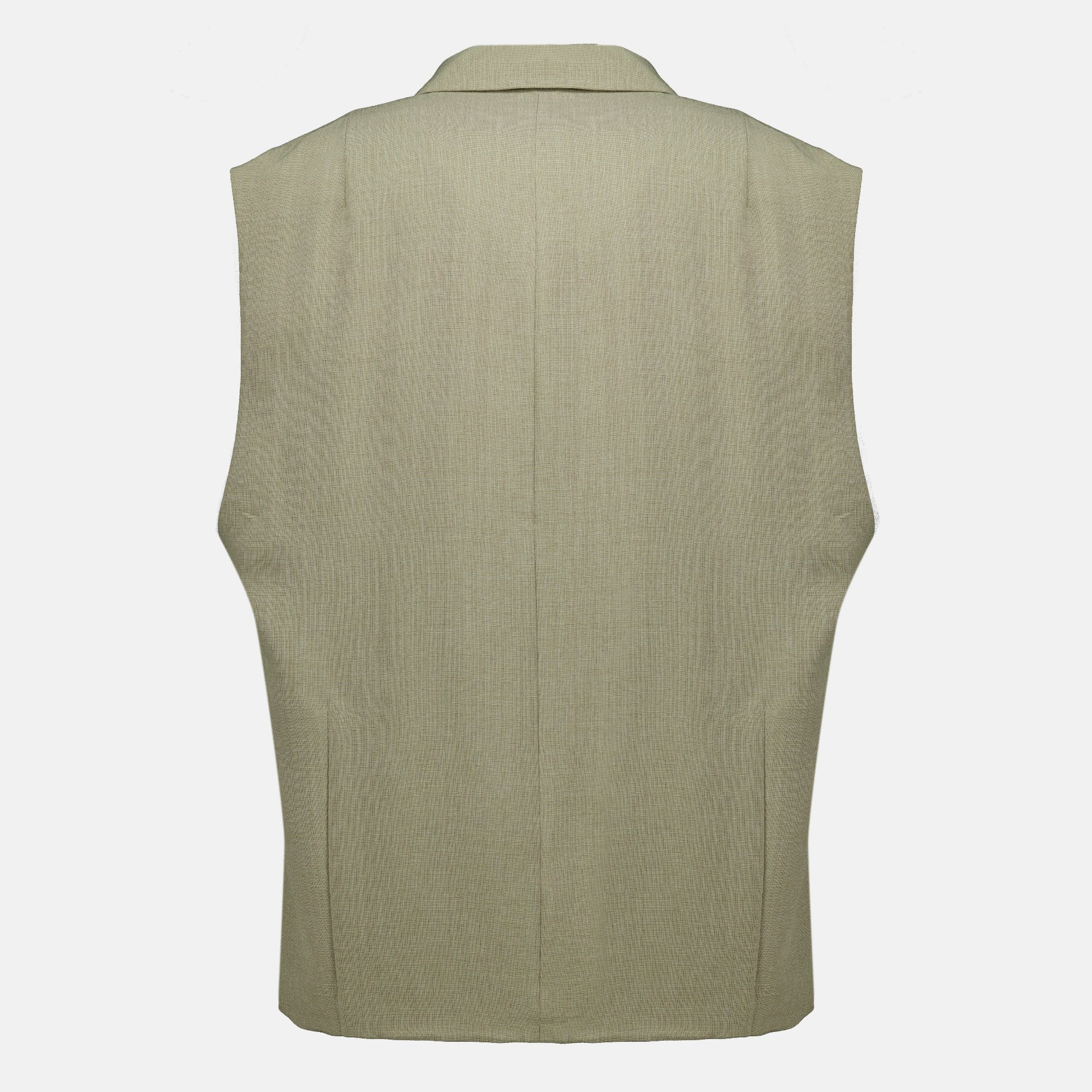 Vestes Blazer sem Mangas Caqui Iro Kaki Femme
