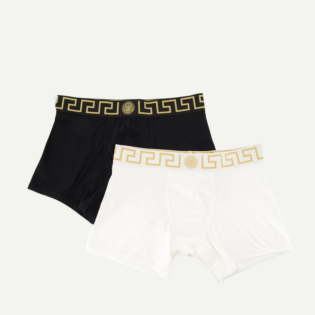 Roupa íntima e homewear Conjunto de Boxers Medusa Greca Versace Preto Homme