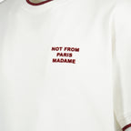 T-shirts T-shirt Slogan Drole De Monsieur Blanc Homme