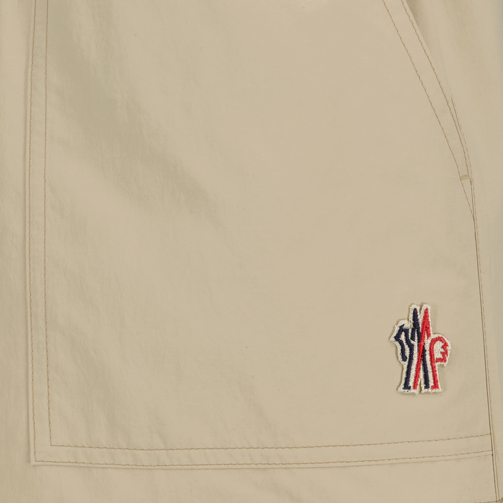 Shorts Technische zerknitterte Shorts Moncler Grenoble Beige Femme