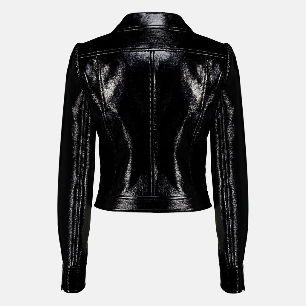 Vestes 再発行されたブラックビニールジャケット Courrèges Noir Femme