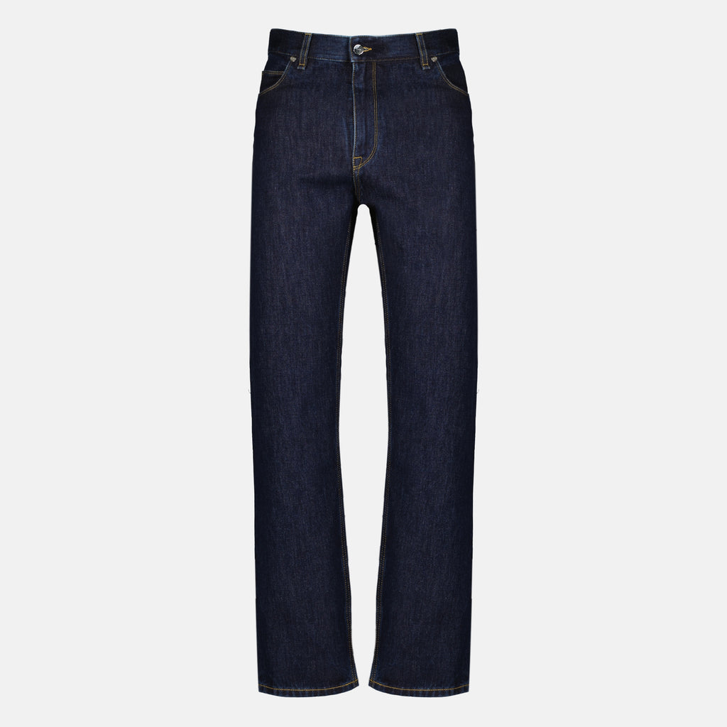 Pantalons 다크 블루 데님 진 Fendi Bleu foncé Homme