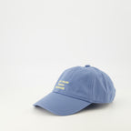 Bild der blauen Slogan-Cap der Marke Drole De Monsieur für Männer - Frühjahr-Sommer 2026 - Rückansicht