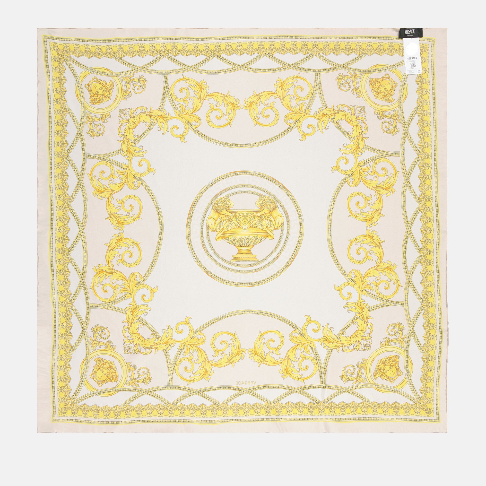 Scarves and gloves Foulard La Coupe des Dieux Versace Gold Femme