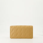 Crossbody bags Portefeuille en cuir à chaîne Fendi Brown Femme