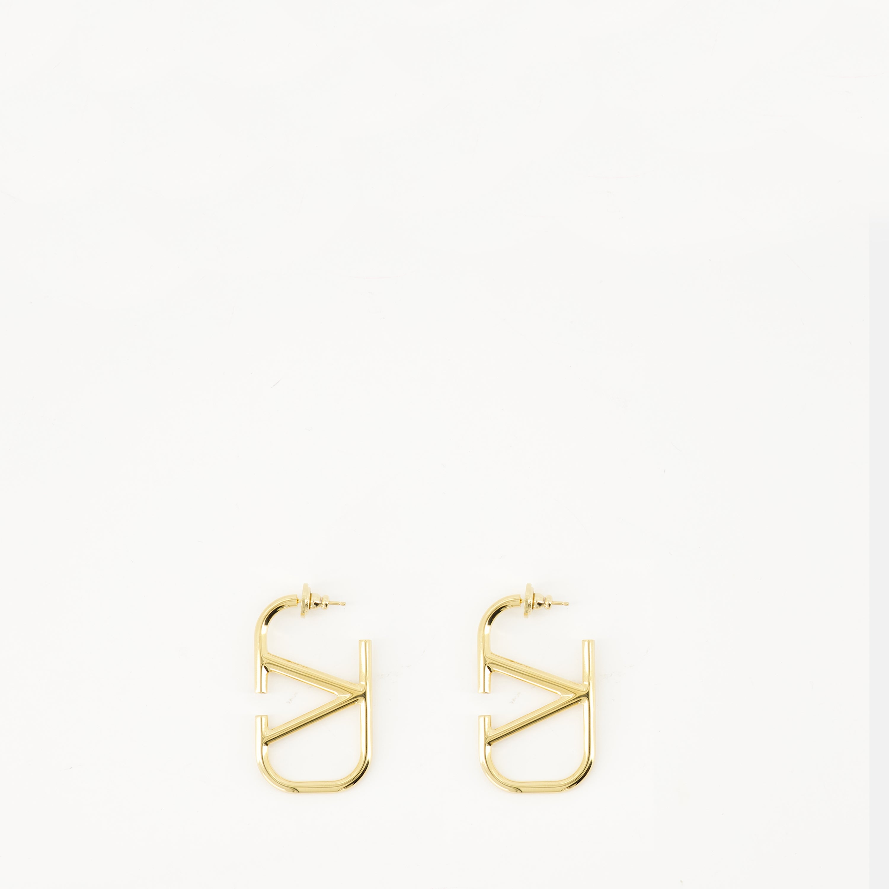 Bijoux VLogoゴールドメタルイヤリング Valentino Garavani Doré Femme