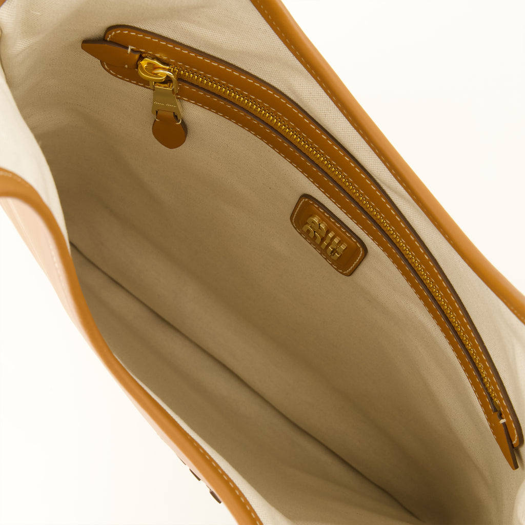 Sacs à main et épaule Mala de Couro Castanha Ivy Miu Miu Marron Femme
