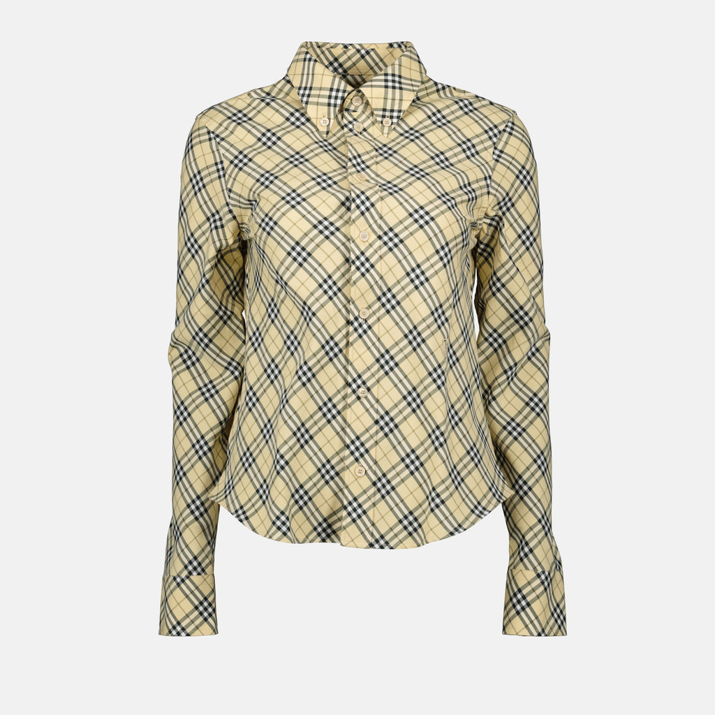 Shirts Checked Shirt Burberry Beige Femme