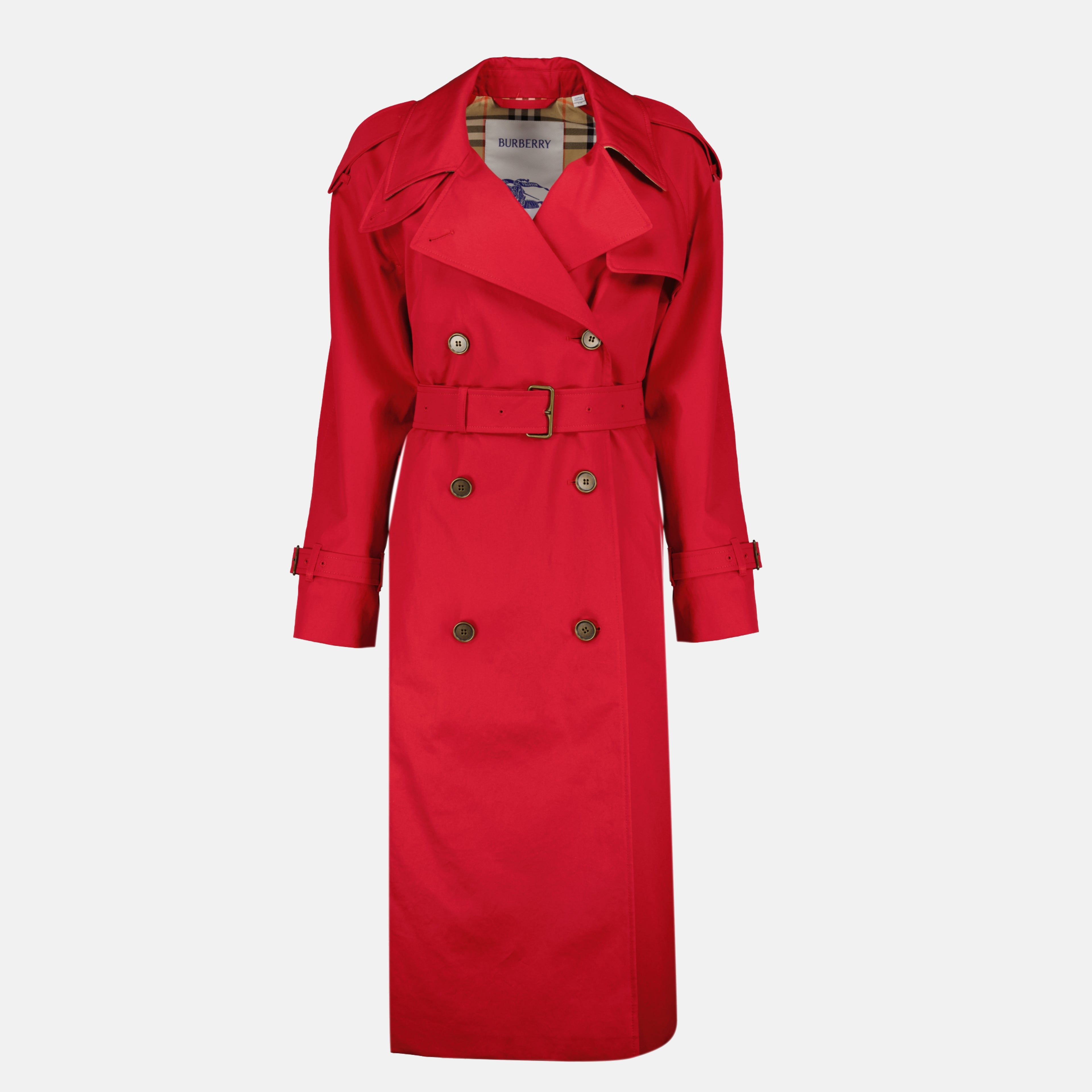 Manteaux Trench Castleford Burberry Rouge Femme