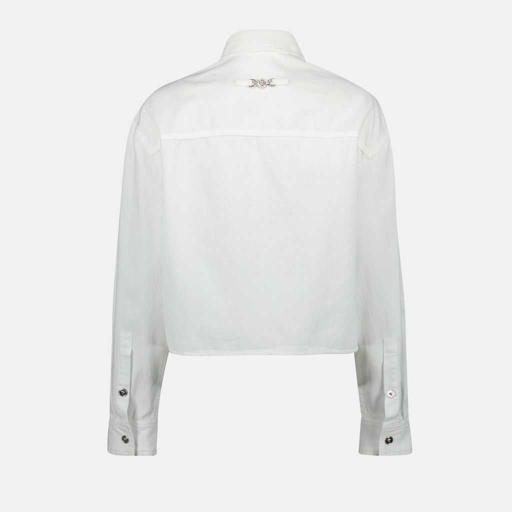 Shirts White Denim Shirt Versace White Femme