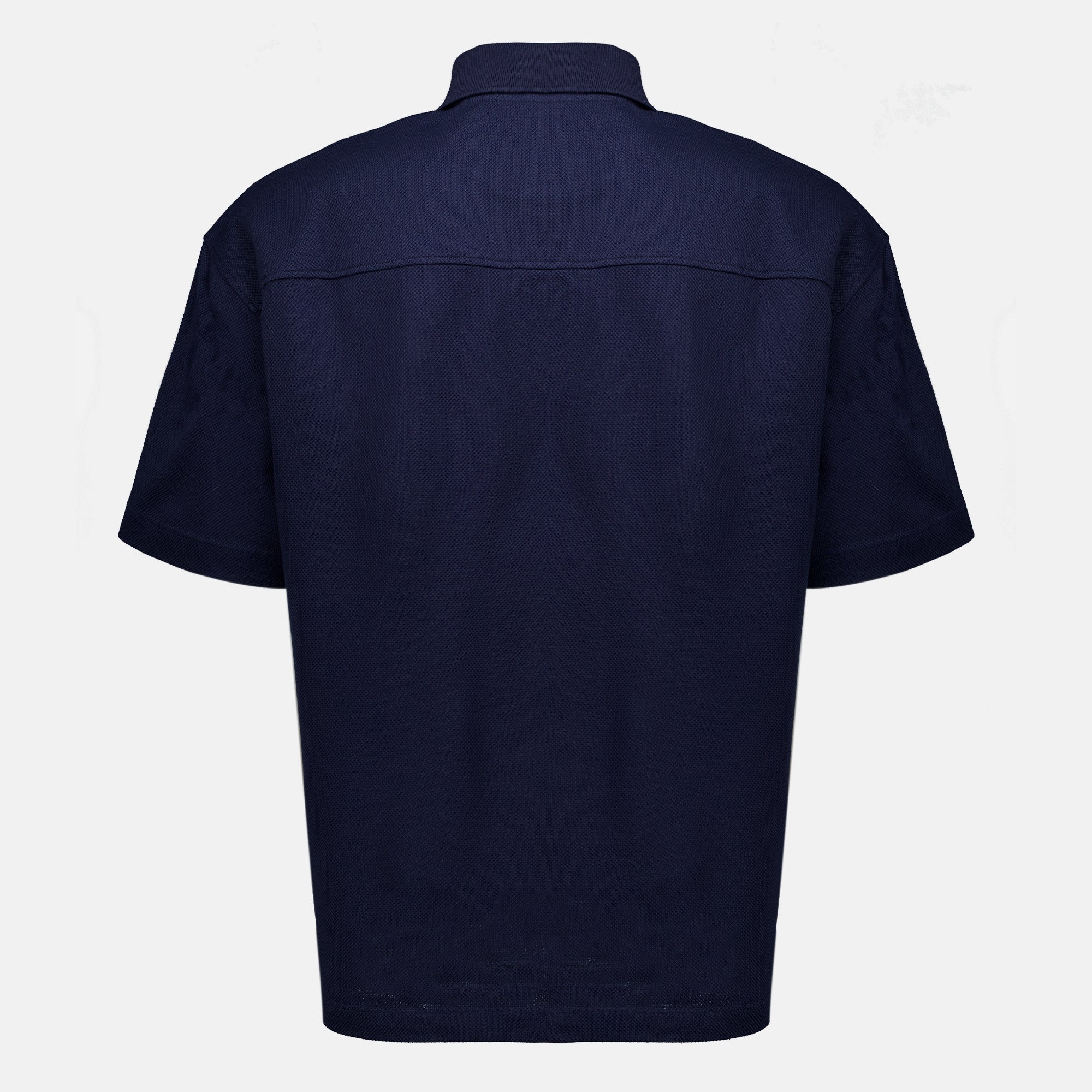 Polos Navy Blue Piqué Cotton Polo Saint Laurent Bleu foncé Homme