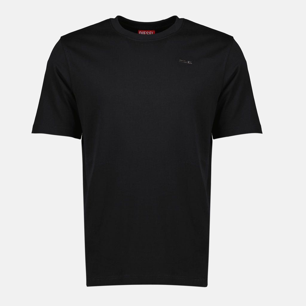 Image de l'article T-shirt noir logo de la marque Diesel pour Homme - Saison Automne-Hiver 2025 - Vue de Face