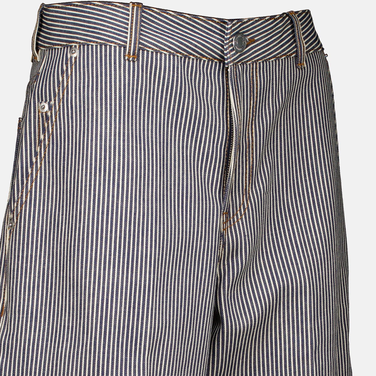 Pantalons Gestreifte Ballonjeans Ami PARIS Gris Femme