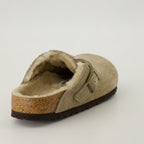 オープントゥシューズ ファー ボストン ミュール Birkenstock ベージュ ユニセックス