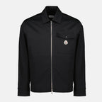 Imagen del artículo Camisa sobrehombra de gabardina azul marino de la marca Moncler para Hombre - Temporada Primavera-Verano 2026 - Vista Frontal