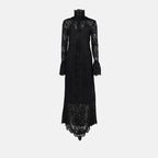 Vestidos Robe longue en dentelle Rabanne Negro Femme