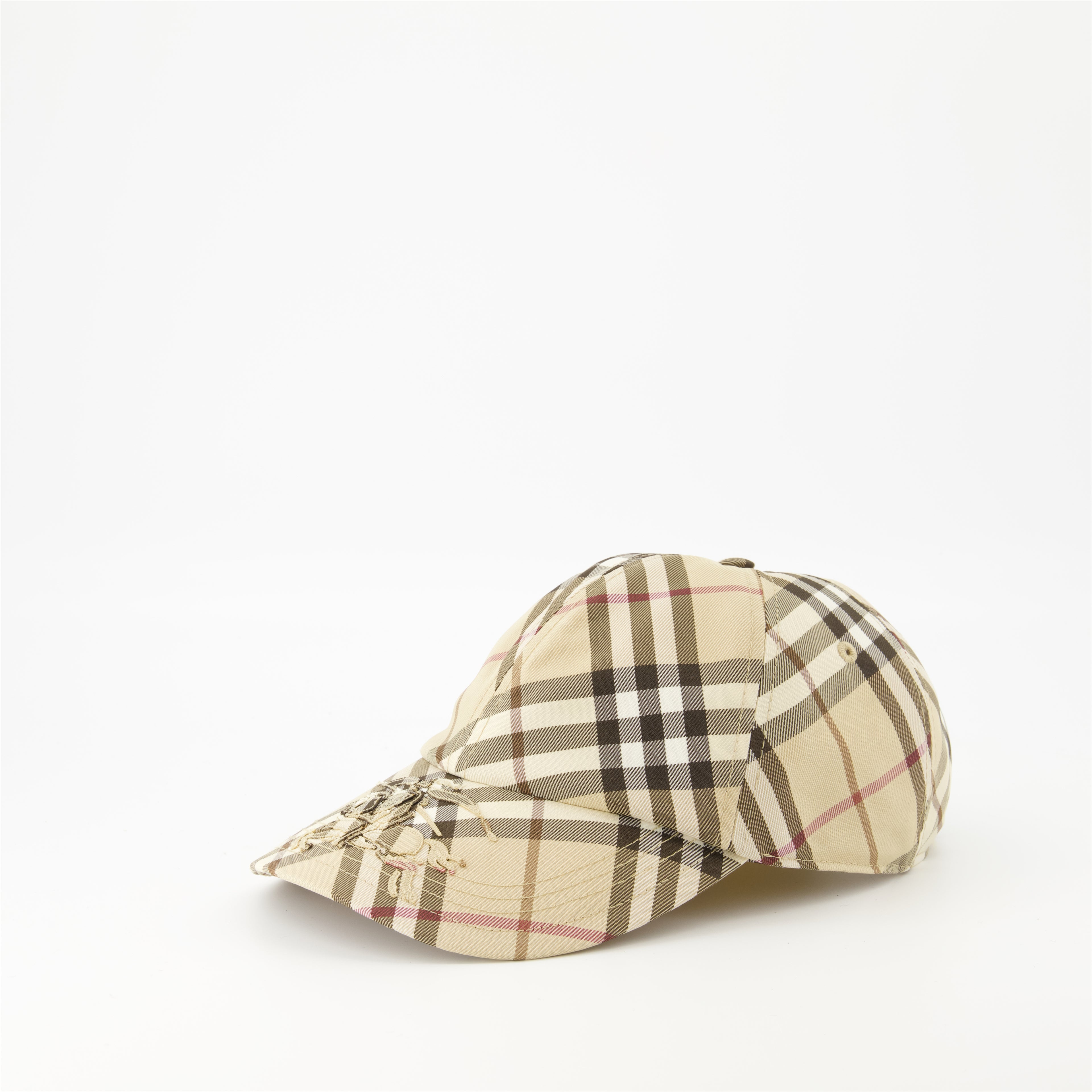 Hats, caps and beanies Check Cap Burberry Beige Unisex