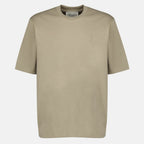 Imagem do artigo T-shirt bege AMI de coração em algodão da marca Ami PARIS para Unisex - Temporada Primavera-Verão 2026 - Vista Frontal