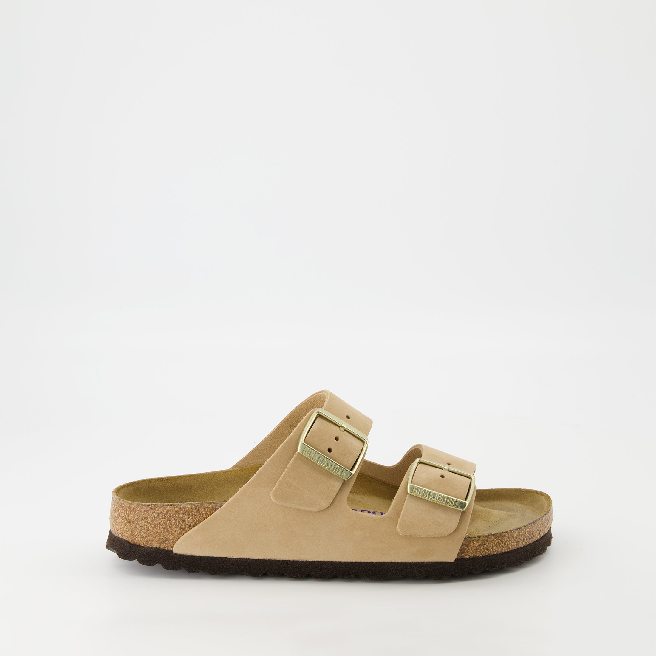 Chaussures ouvertes Sandales Arizona Birkenstock Beige Femme