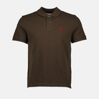 Polo shirts Ami de Coeur Polo Ami PARIS Brown Unisex