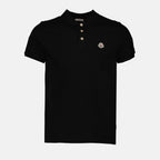 폴로 셔츠 로고 폴로 Moncler 검은색 남성