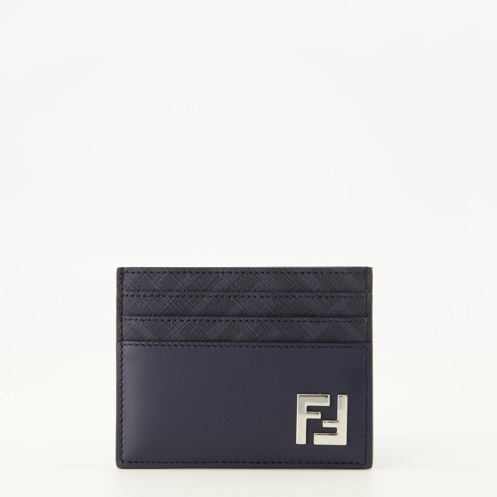 Image de l'article Porte-cartes FFSquared bleu marine de la marque Fendi pour Homme - Saison Printemps-Été 2026 - Vue de Face