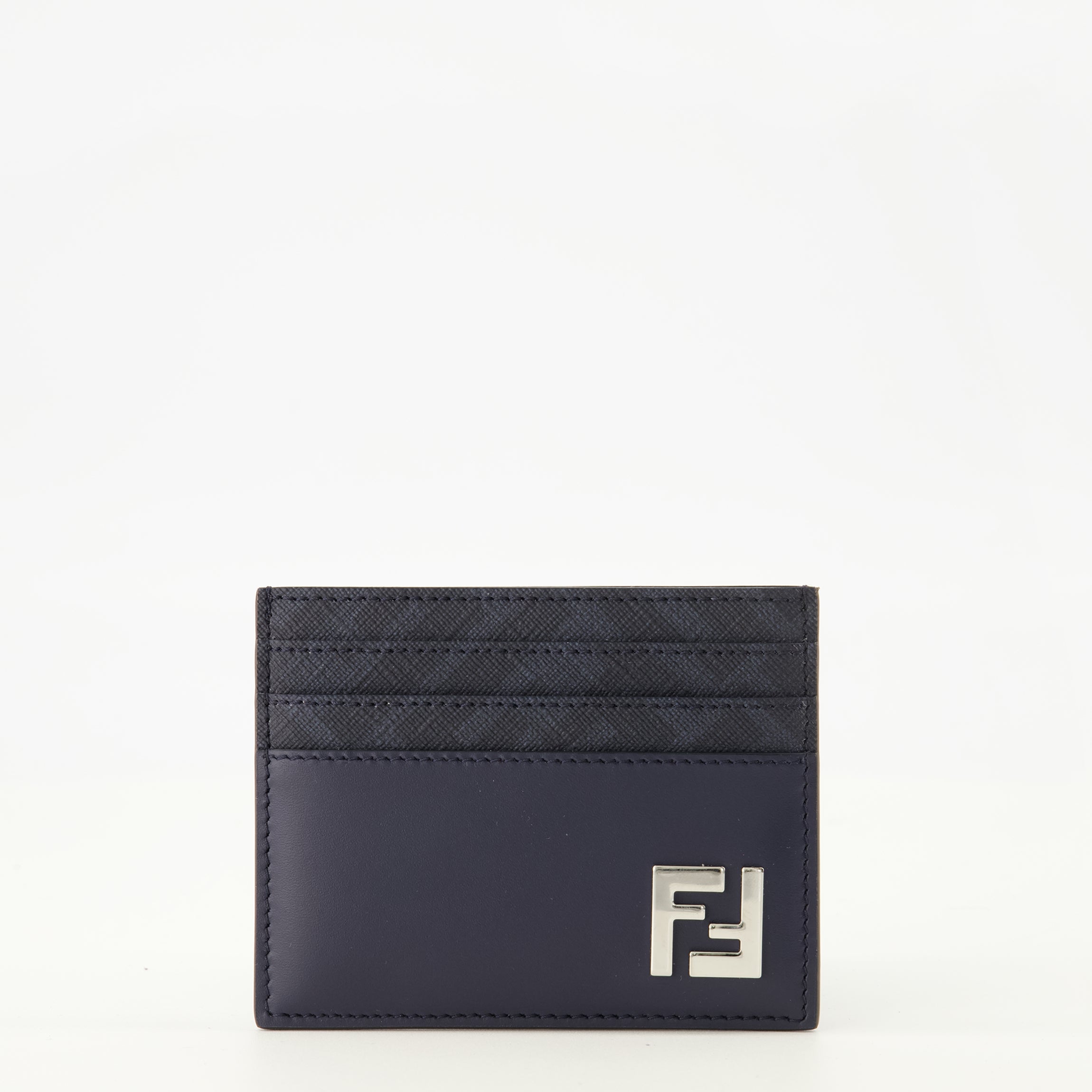 Image de l'article Porte-cartes FFSquared bleu marine de la marque Fendi pour Homme - Saison Printemps-Été 2026 - Vue de Face