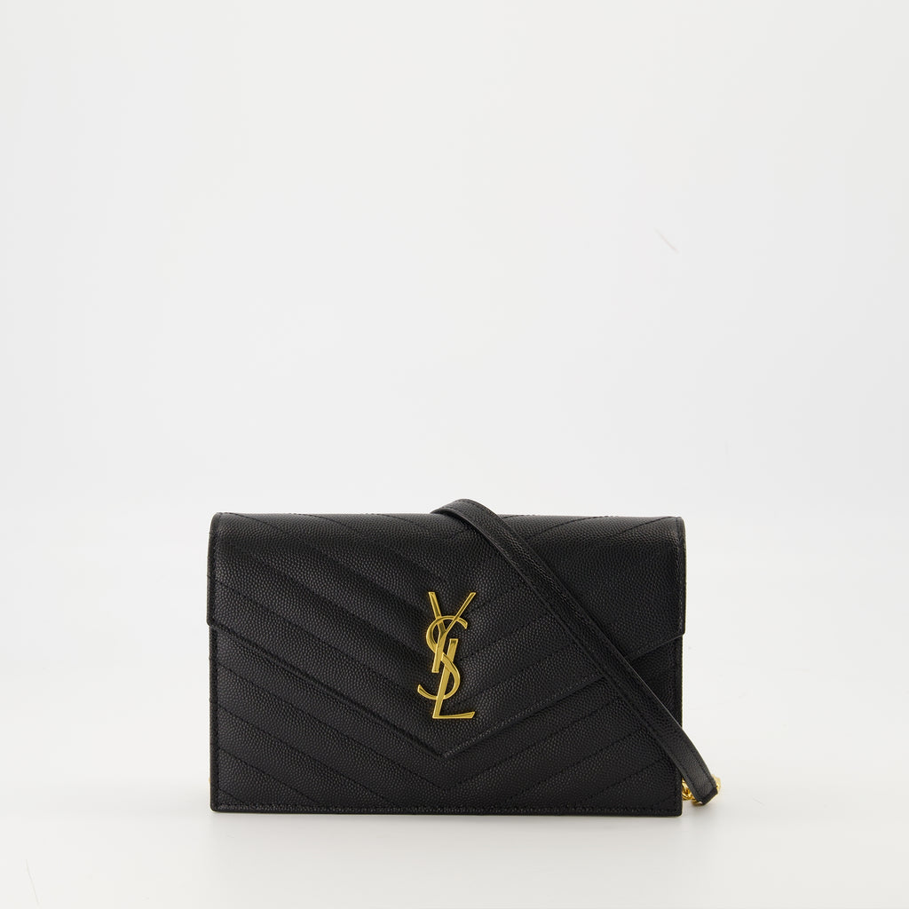 Shoulder bags Chain Envelope Wallets Saint Laurent Black Women