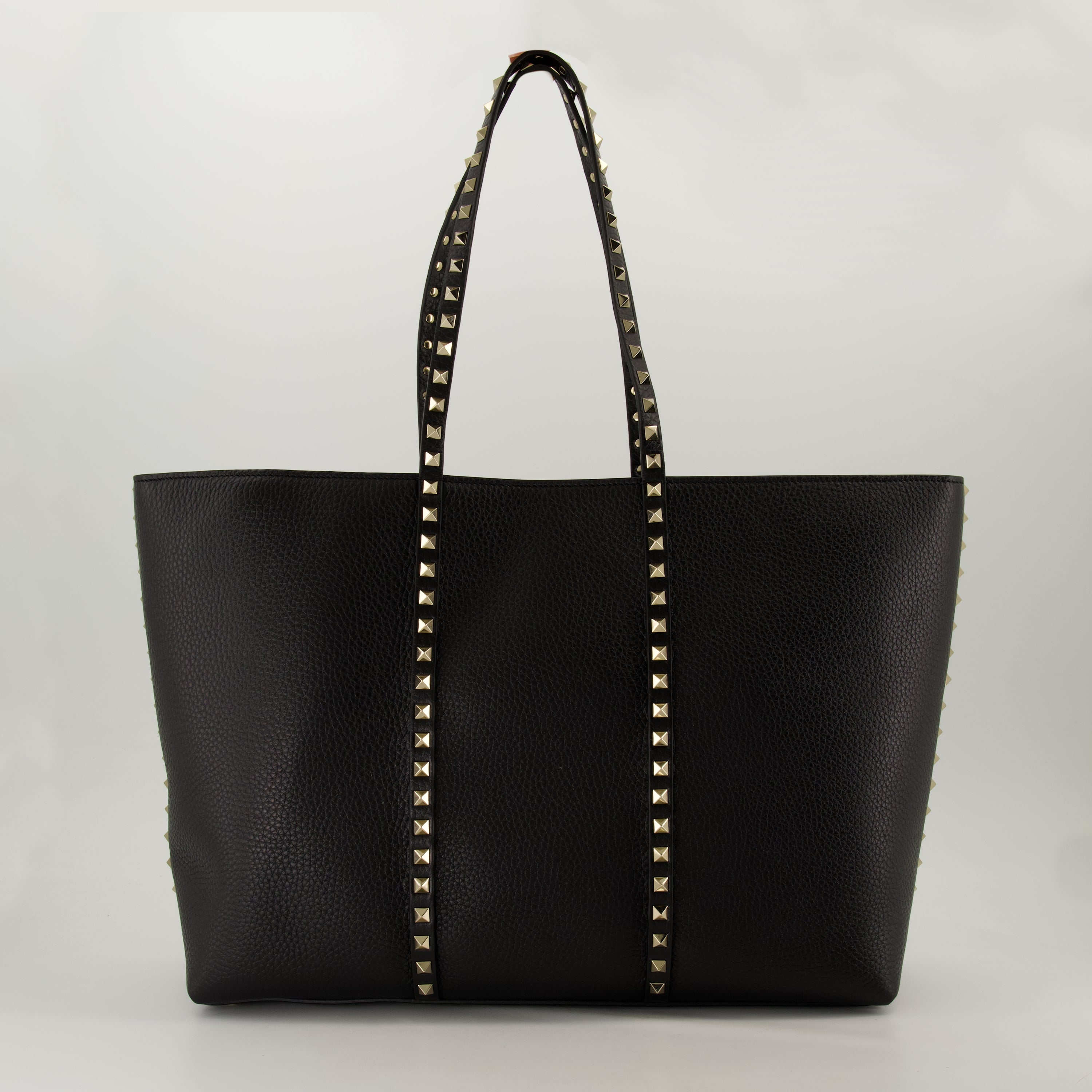 Borse tote Sac cabas en cuir Valentino Garavani Nero Femme