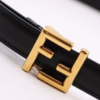 Ceintures Ceinture FF Fendi Noir Femme